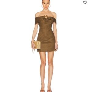 Cult Gaia Sawyer Off-Shoulder Mini Dress